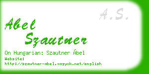 abel szautner business card
